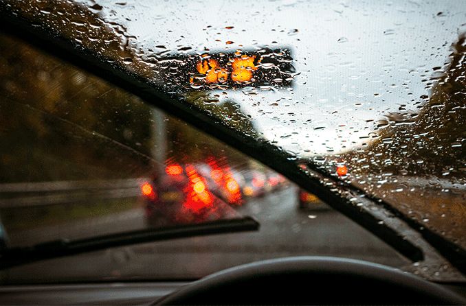 driving in the rain